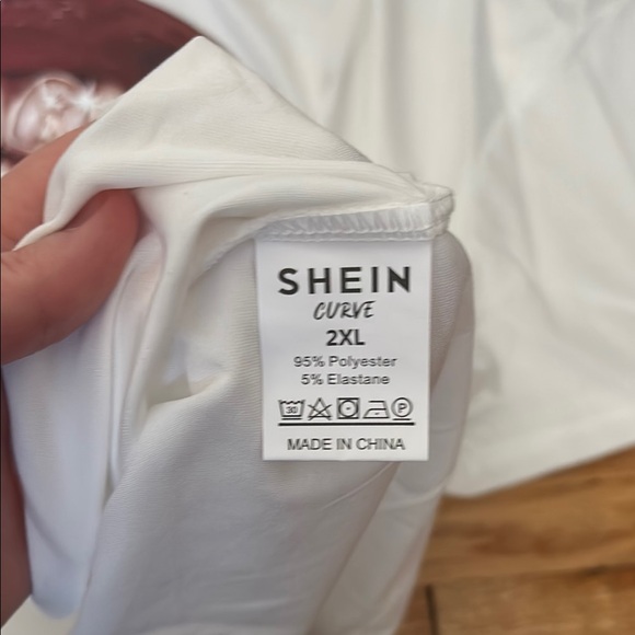 New Graphic White Curvy Women’s T-Shirt - Picture 3 of 5